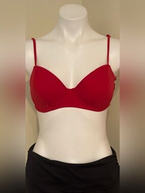 HENNES & MAURITZ H & M Beach Wear Red Swimwear with Thin Adjustable Straps Sz 42